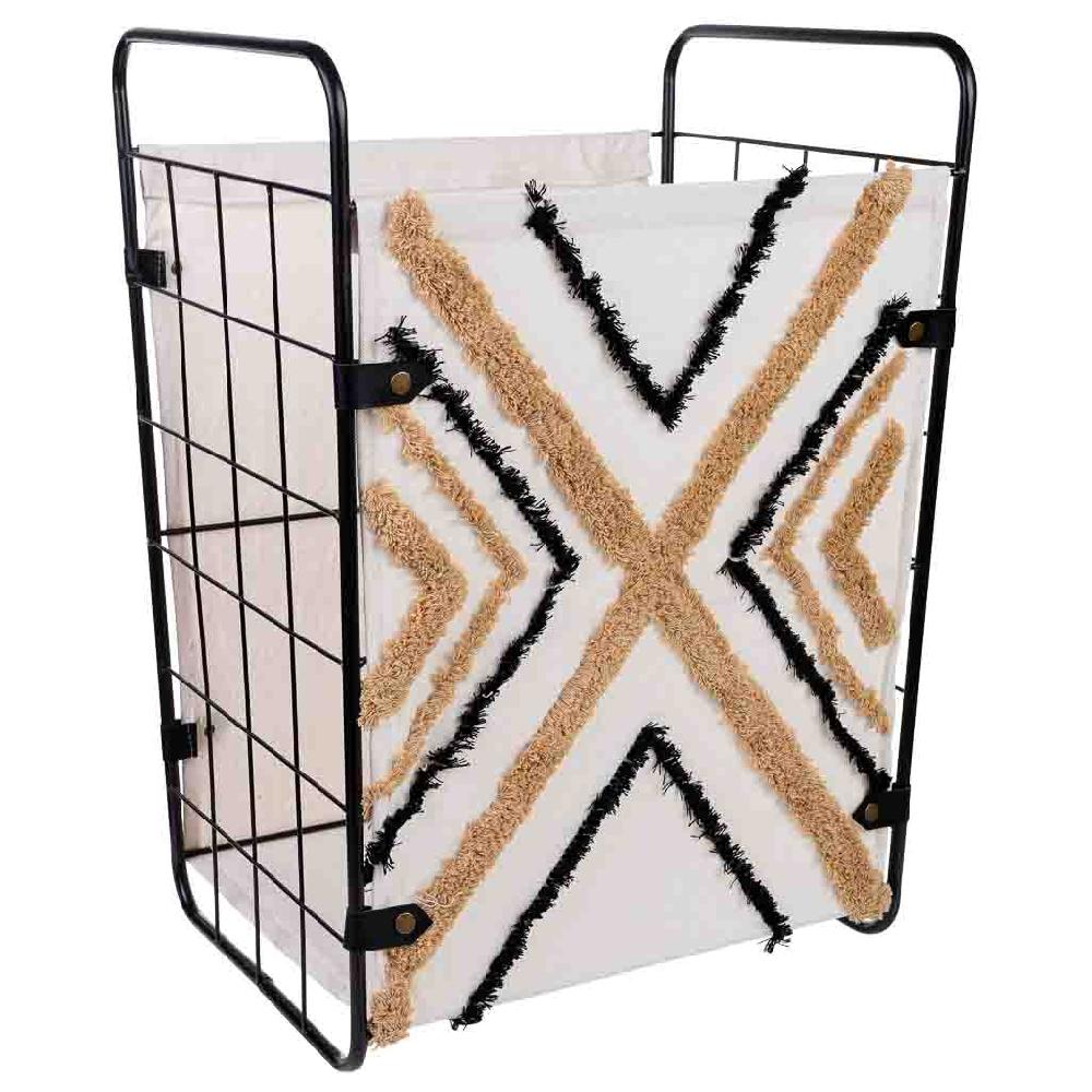 Creaciones meng HOGAR - CESTOS DE ROPA - cesto de la ropa de metal y tela