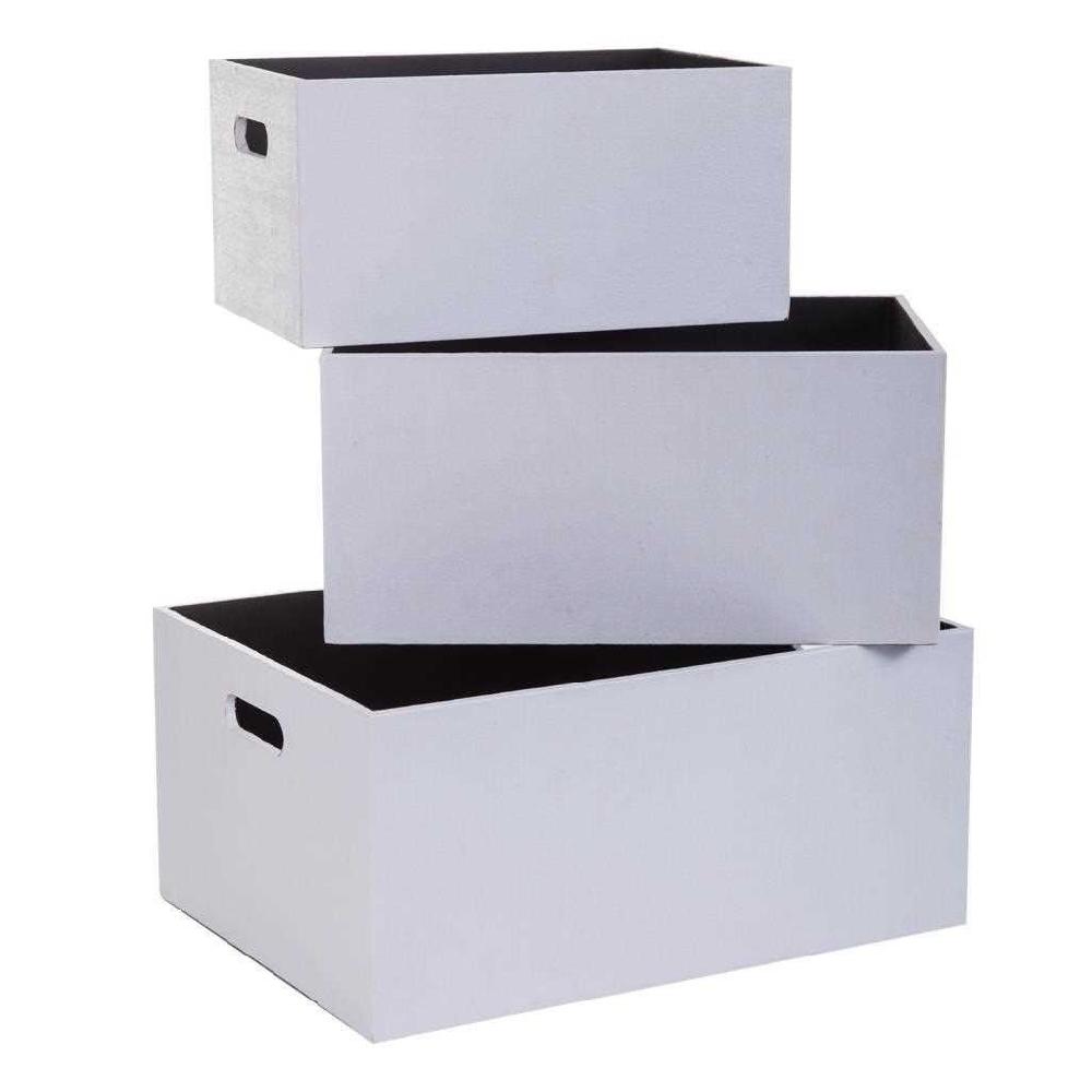 Creaciones Meng HOGAR - CESTOS DE ROPA - Cesto De Ropa Y Cestos De Madera Impresa Set 4 Pzas