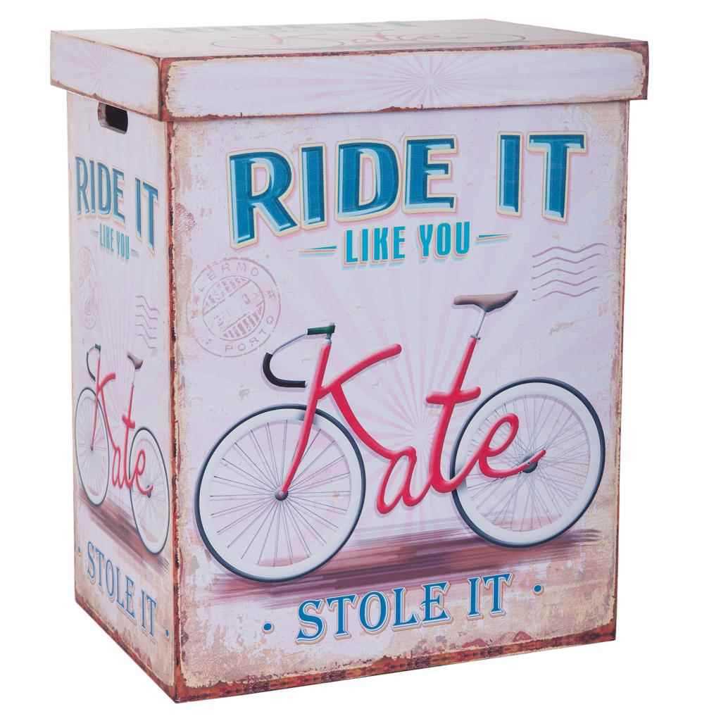 Creaciones Meng HOGAR - CESTOS DE ROPA - Cesto De Ropa Y Cestos De Madera Impresa Set 4 Pzas