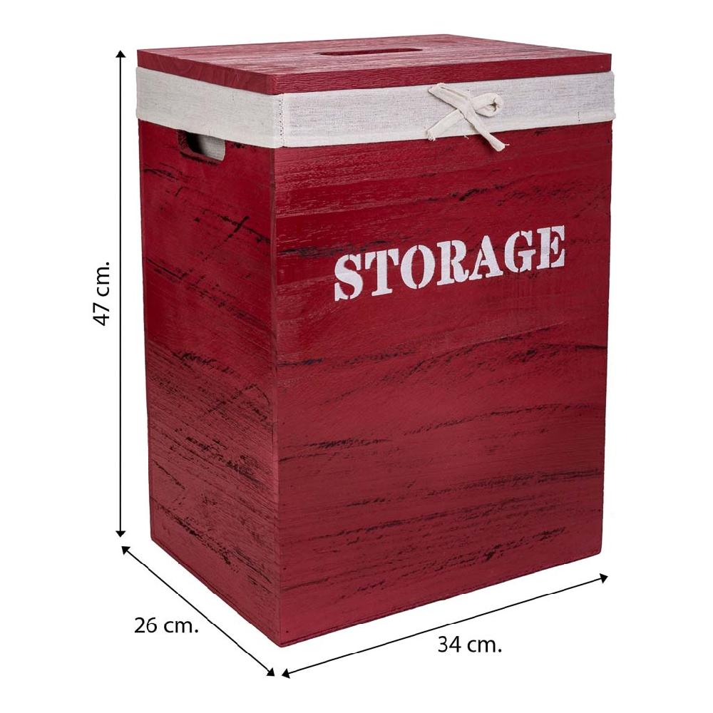 Creaciones Meng HOGAR - CESTOS DE ROPA - Cestos Ropa De Madera Set 2 Pzas