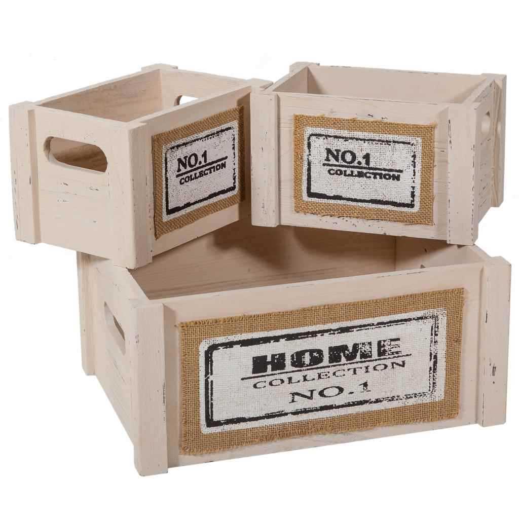 Creaciones Meng HOGAR - CESTOS DE ROPA - Ropero Y 5 Cestos De Madera Set 6 Pzas