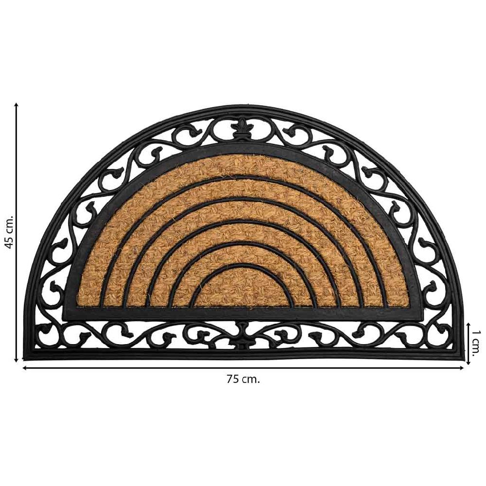 Creaciones Meng HOGAR - FELPUDOS LIMPIABARROS - Felpudo De Caucho Y Coco Natural Marron