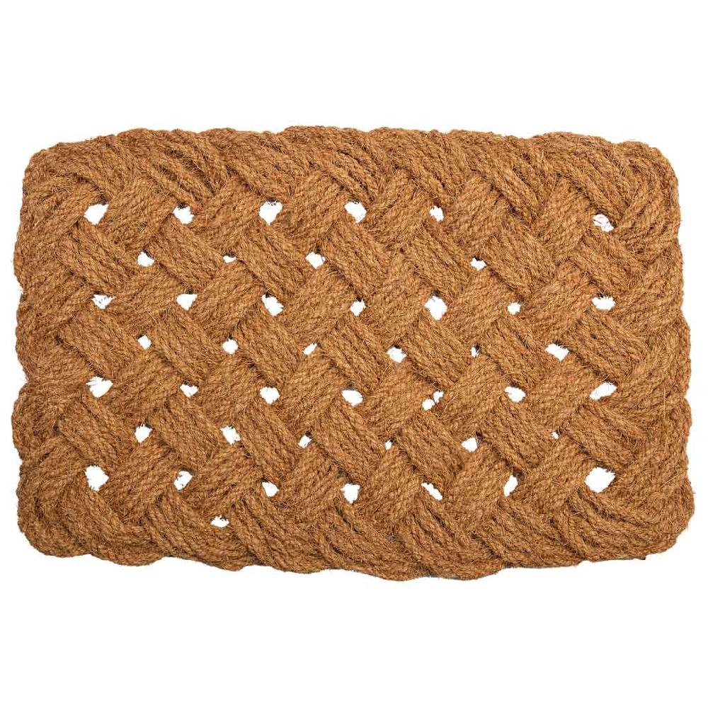 Creaciones meng HOGAR - FELPUDOS LIMPIABARROS - felpudo de cuerda de coco marron