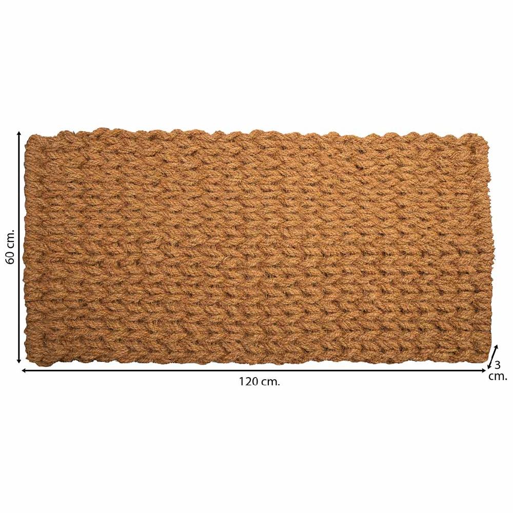Creaciones Meng HOGAR - FELPUDOS LIMPIABARROS - Felpudo De Cuerda De Coco Marron