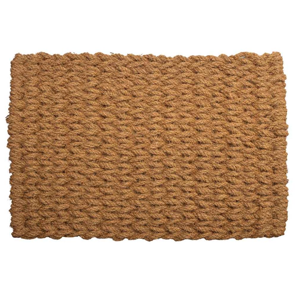 Creaciones meng HOGAR - FELPUDOS LIMPIABARROS - felpudo de cuerda de coco marron