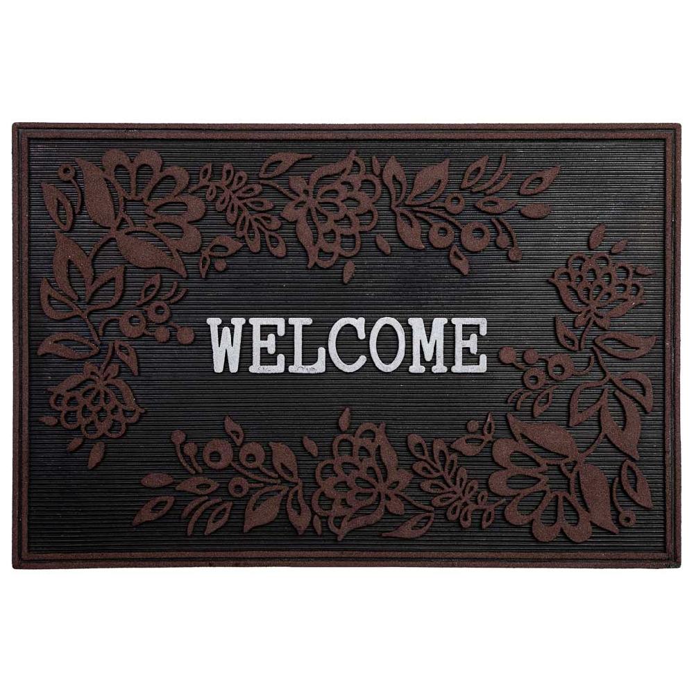 Creaciones meng HOGAR - FELPUDOS LIMPIABARROS - felpudo de goma acabado rojo