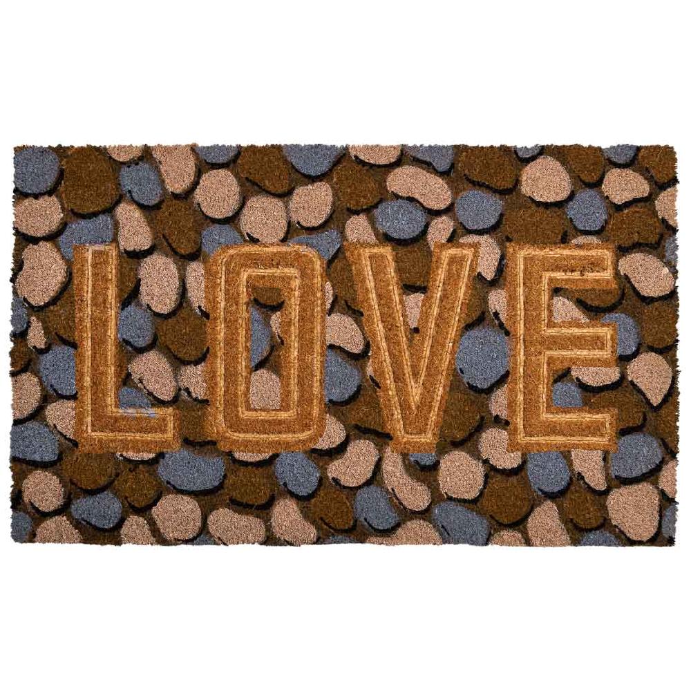 Creaciones meng HOGAR - FELPUDOS LIMPIABARROS - felpudo de pvc impreso y prensado marron