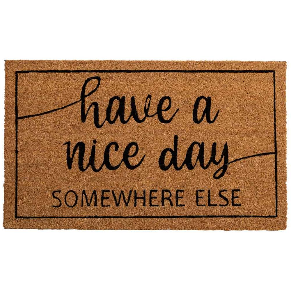 Creaciones meng HOGAR - FELPUDOS LIMPIABARROS - felpudo de pvc impreso marron