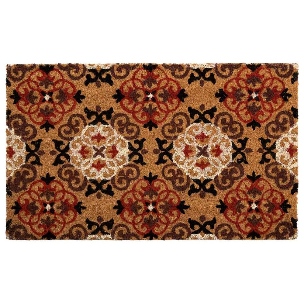 Creaciones meng HOGAR - FELPUDOS LIMPIABARROS - felpudo de pvc impreso marron