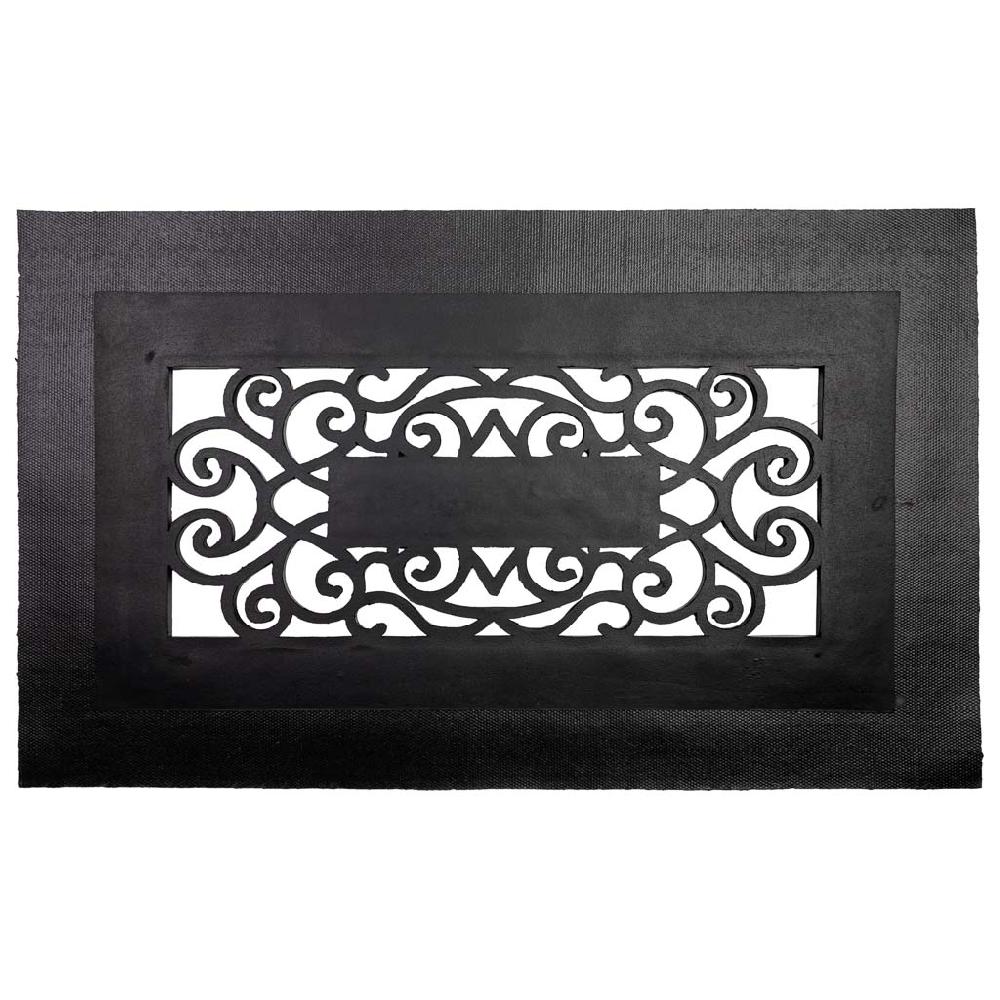 Creaciones Meng HOGAR - FELPUDOS LIMPIABARROS - Felpudo De Pvc Y Diseño Goma Marron