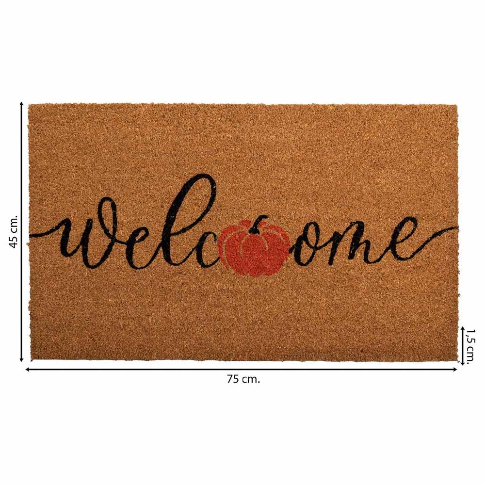 Creaciones Meng HOGAR - FELPUDOS LIMPIABARROS - Felpudo Fibra Natural Y Goma Marron