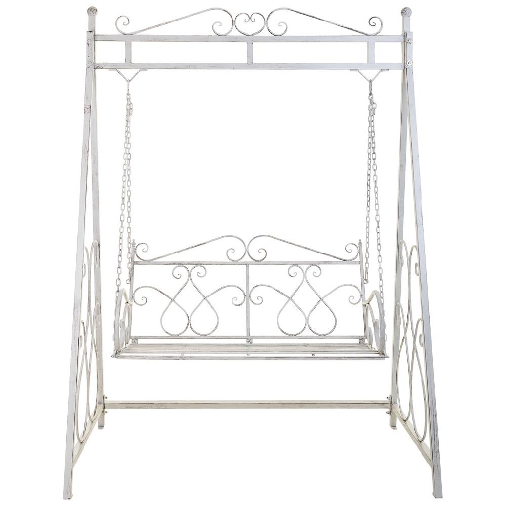 Creaciones Meng HOGAR - HAMACAS Y COLUMPIOS - Kit Columpio De Forja Blanco