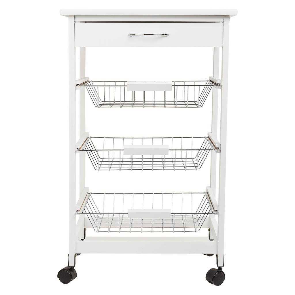 Creaciones Meng HOGAR - ISLAS DE COCINA - Kit Carro De Cocina De Madera