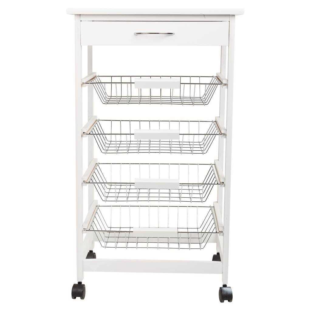 Creaciones Meng HOGAR - ISLAS DE COCINA - Kit Carro De Cocina De Madera