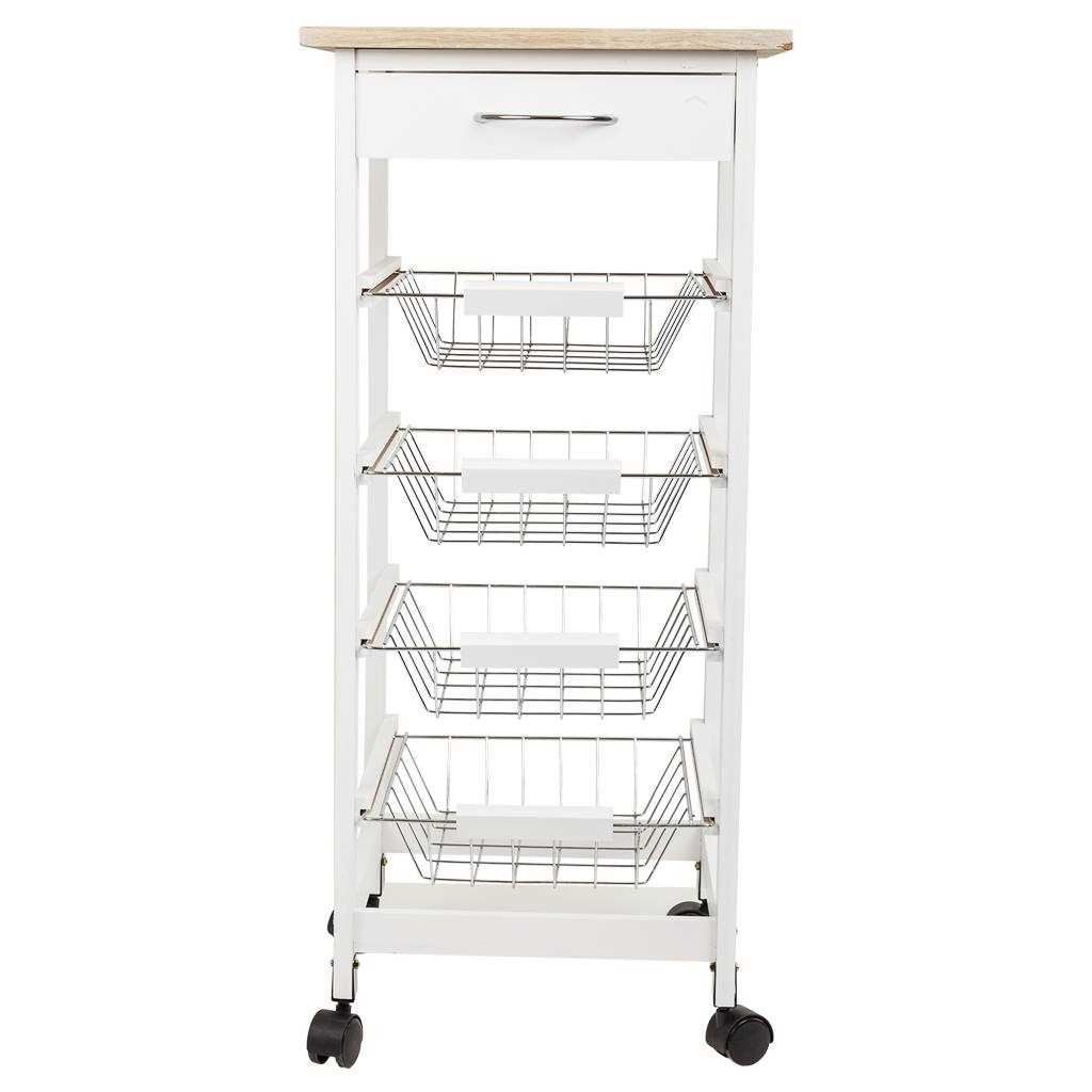 Creaciones Meng HOGAR - ISLAS DE COCINA - Kit Carro De Cocina De Madera