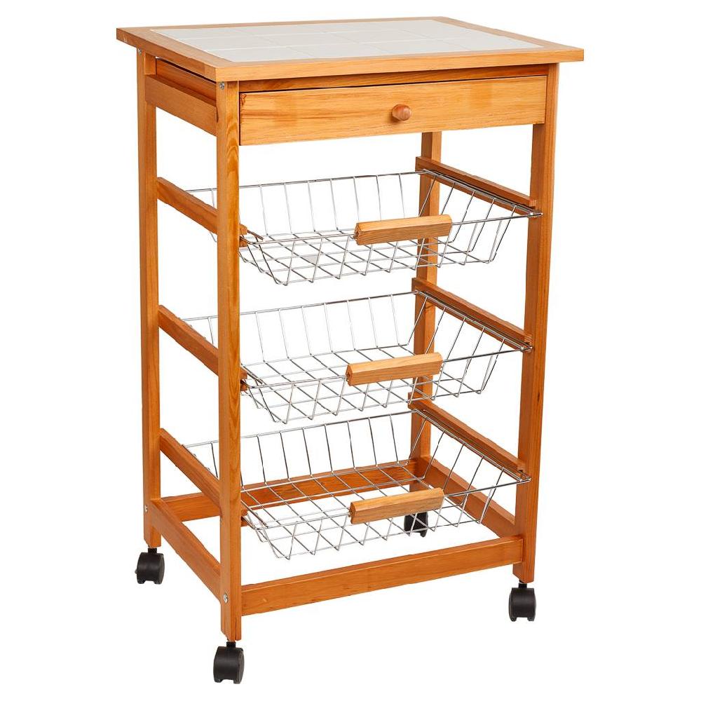 Creaciones meng HOGAR - ISLAS DE COCINA - kit carro de cocina de madera