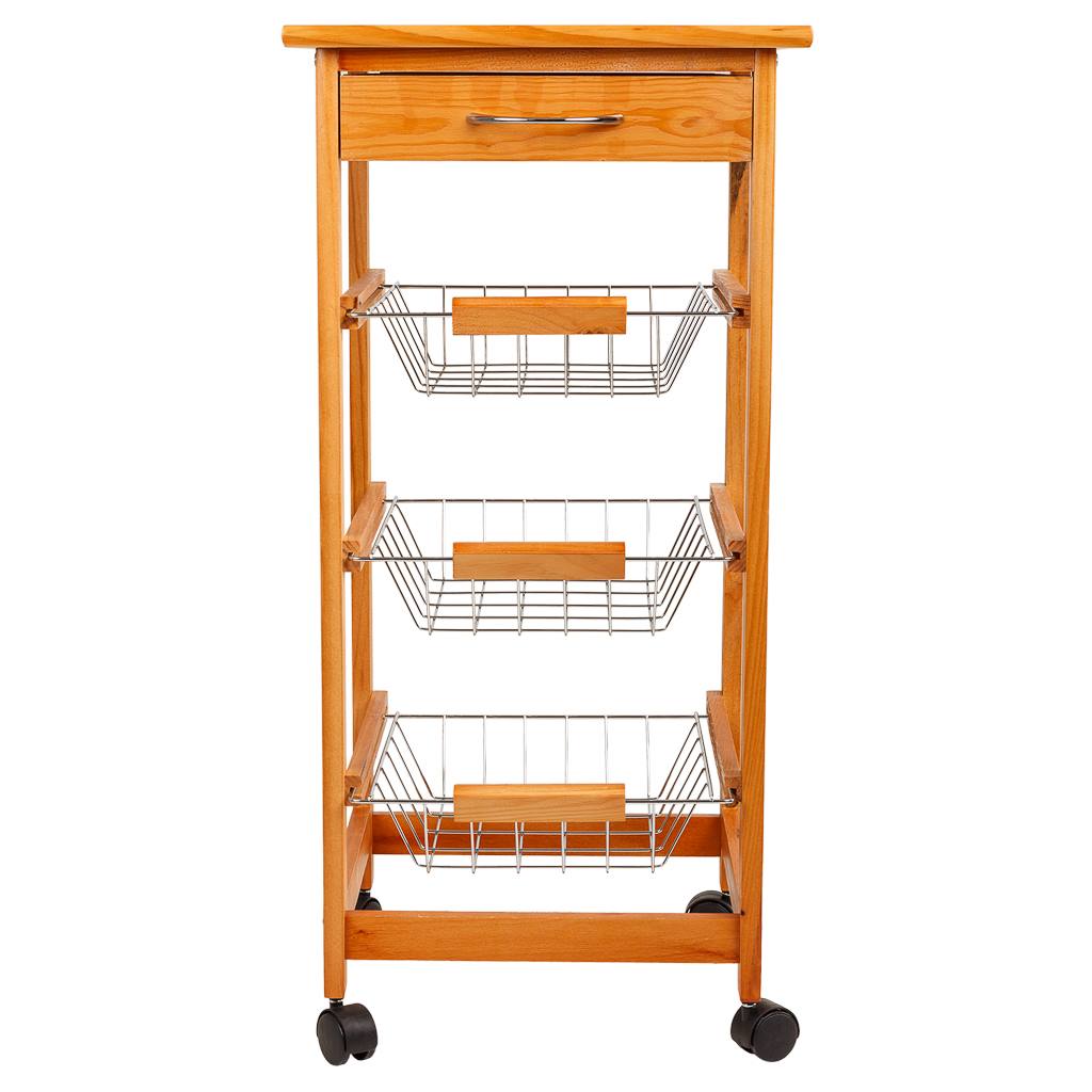 Creaciones Meng HOGAR - ISLAS DE COCINA - Kit Carro De Cocina De Madera