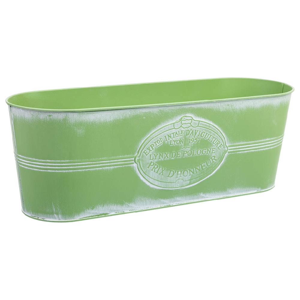 Creaciones meng HOGAR - MACETEROS CUBOS REGADERAS - barreño de metal verde