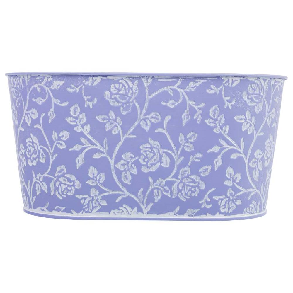 Creaciones Meng HOGAR - MACETEROS CUBOS REGADERAS - Cesto Metalico Azul