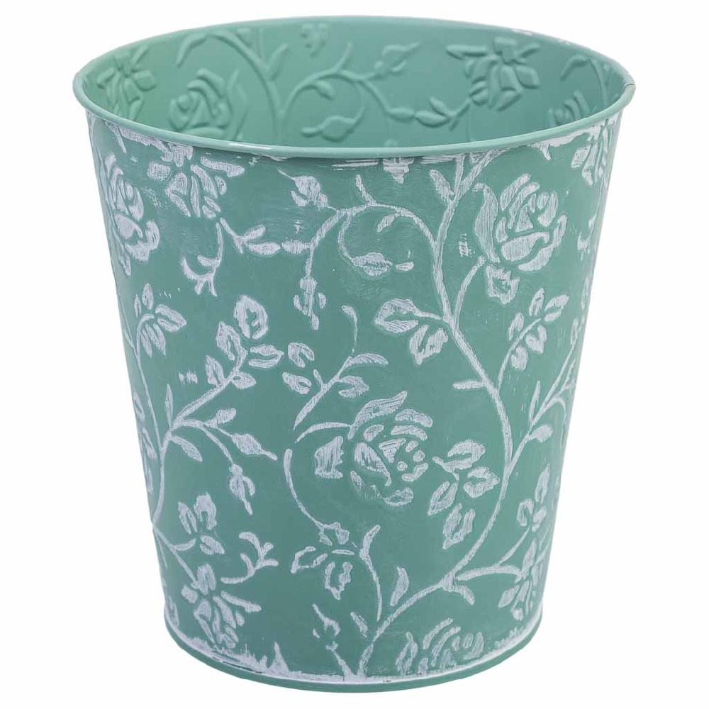 Creaciones meng HOGAR - MACETEROS CUBOS REGADERAS - cubo metalico azul