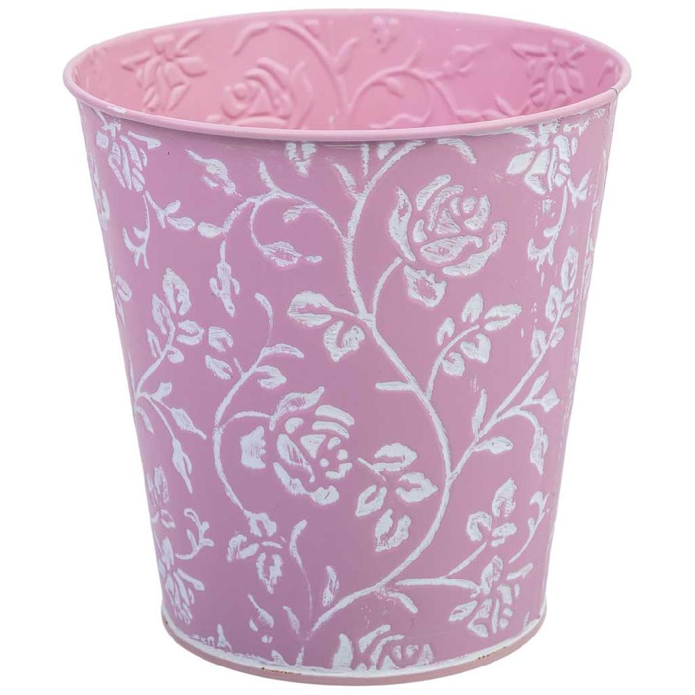 Creaciones meng HOGAR - MACETEROS CUBOS REGADERAS - cubo metalico rosa