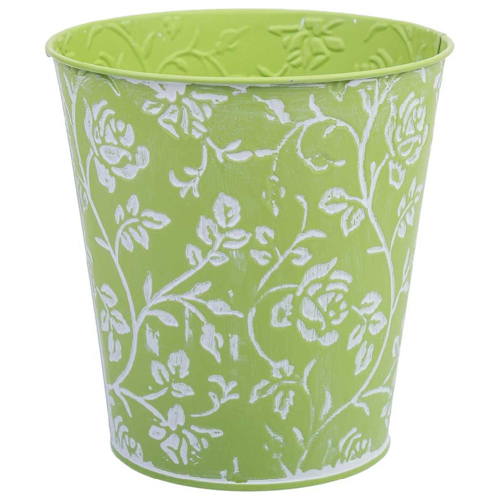 Creaciones meng HOGAR - MACETEROS CUBOS REGADERAS - cubo metalico verde