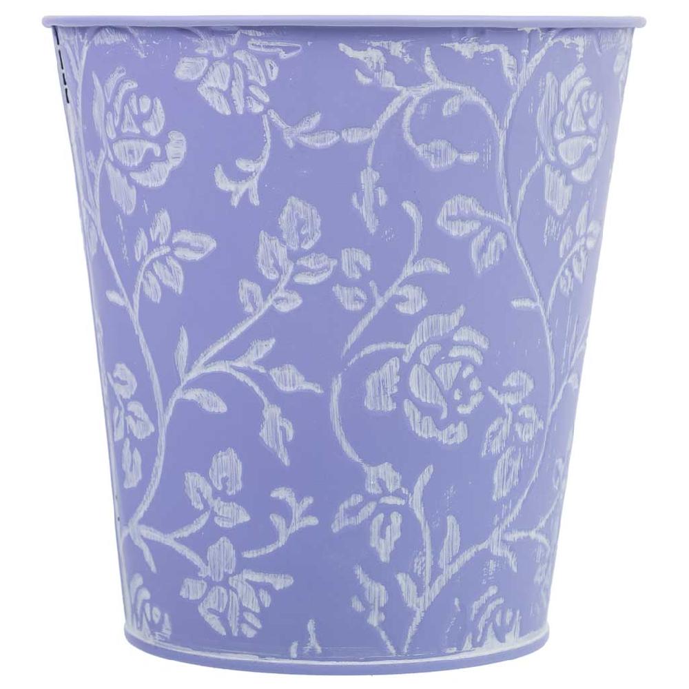 Creaciones Meng HOGAR - MACETEROS CUBOS REGADERAS - Cubo Metalico Violeta