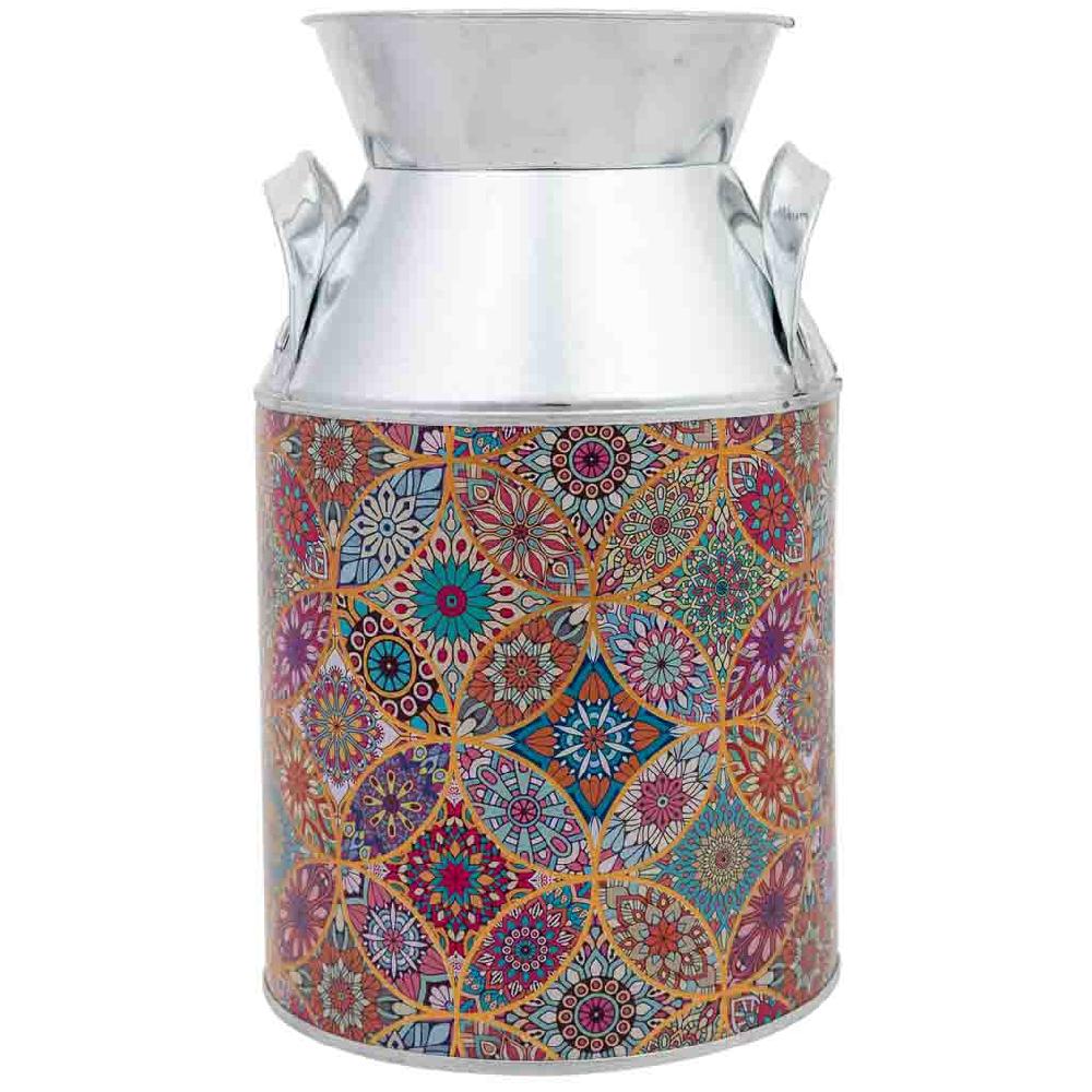 Creaciones Meng HOGAR - MACETEROS CUBOS REGADERAS - Jarra Lechera Metalica Roja