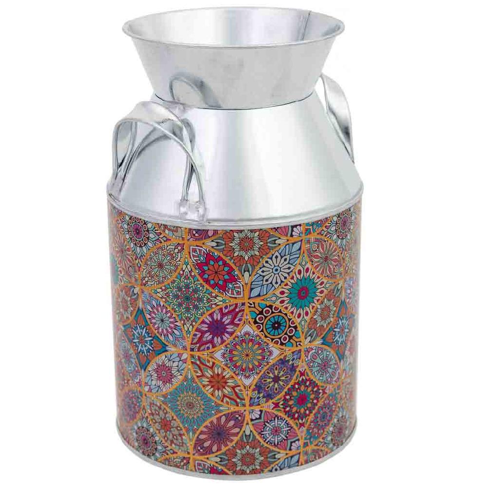 Creaciones meng HOGAR - MACETEROS CUBOS REGADERAS - jarra lechera metalica roja