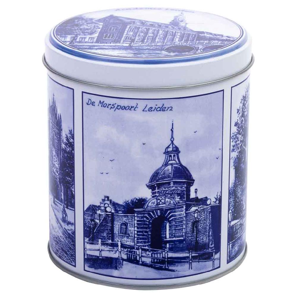 Creaciones meng HOGAR - MENAJE - bote de metal azul y blanco