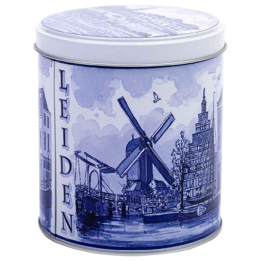 Creaciones meng HOGAR - MENAJE - bote de metal azul y blanco