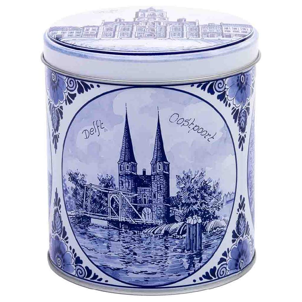 Creaciones meng HOGAR - MENAJE - bote de metal azul y blanco