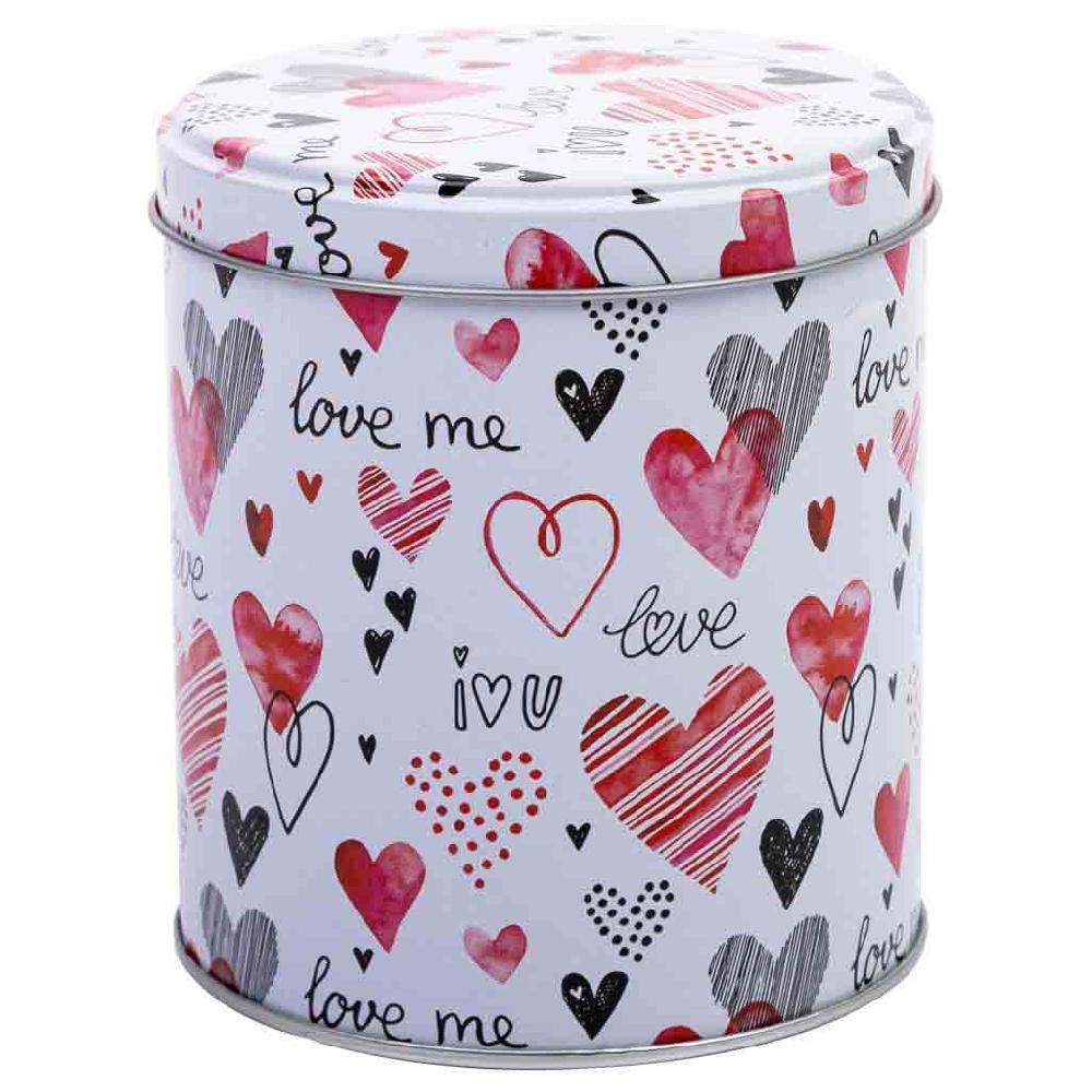 Creaciones meng HOGAR - MENAJE - bote de metal rojo y blanco