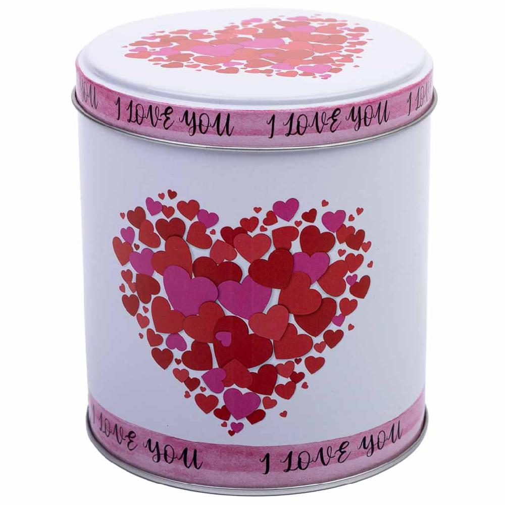 Creaciones meng HOGAR - MENAJE - bote de metal rojo y blanco