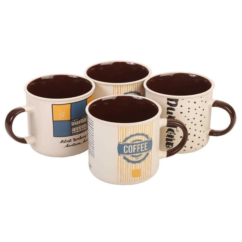 Creaciones meng HOGAR - MUGS BOLS Y TAZAS DESAYUNO - juego de 4 tazas de desayuno
