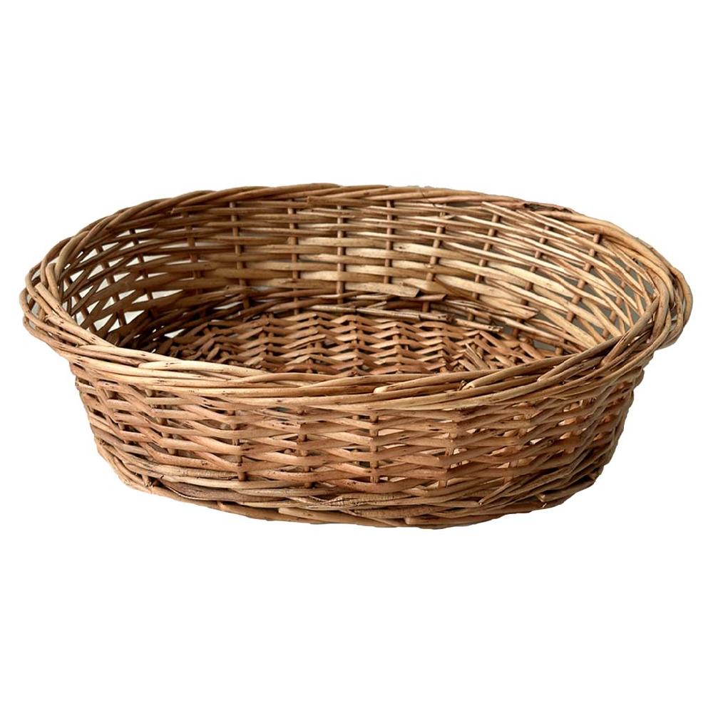 Creaciones meng HOGAR - PANERAS - cesto ovalado de mimbre marrón