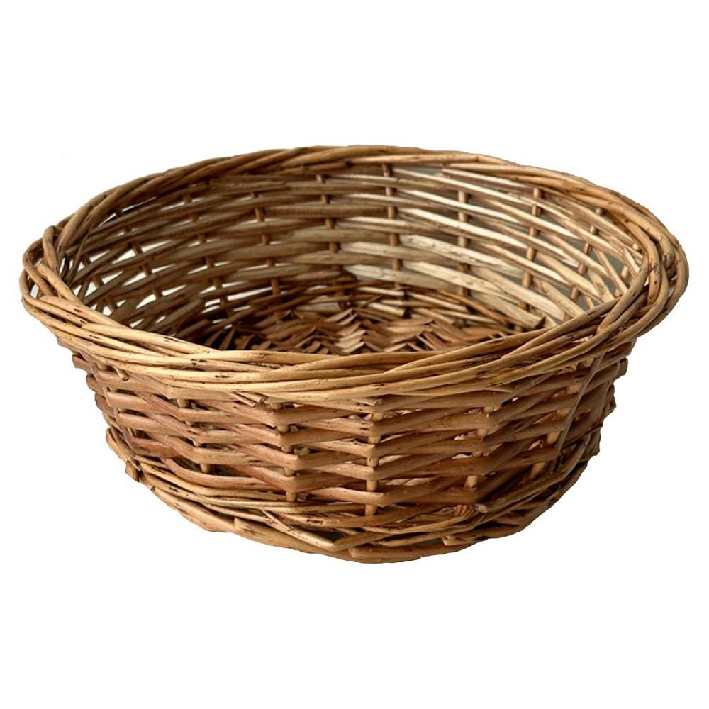 Creaciones meng HOGAR - PANERAS - cesto redondo de mimbre marrón