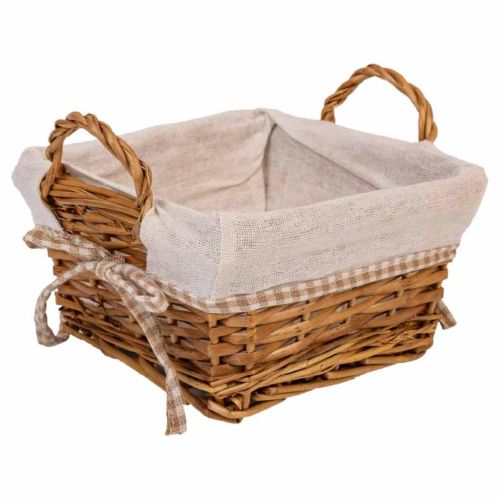 Creaciones meng HOGAR - PANERAS - panera mimbre forrada