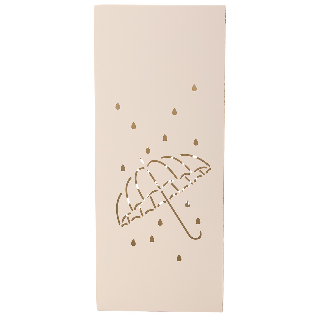 Creaciones Meng HOGAR - PARAGUEROS - Paraguero Cuadrado De Metal Blanco