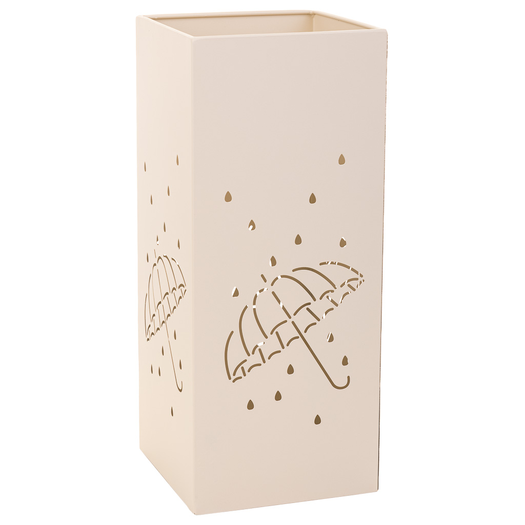 Creaciones meng HOGAR - PARAGUEROS - paraguero cuadrado de metal blanco