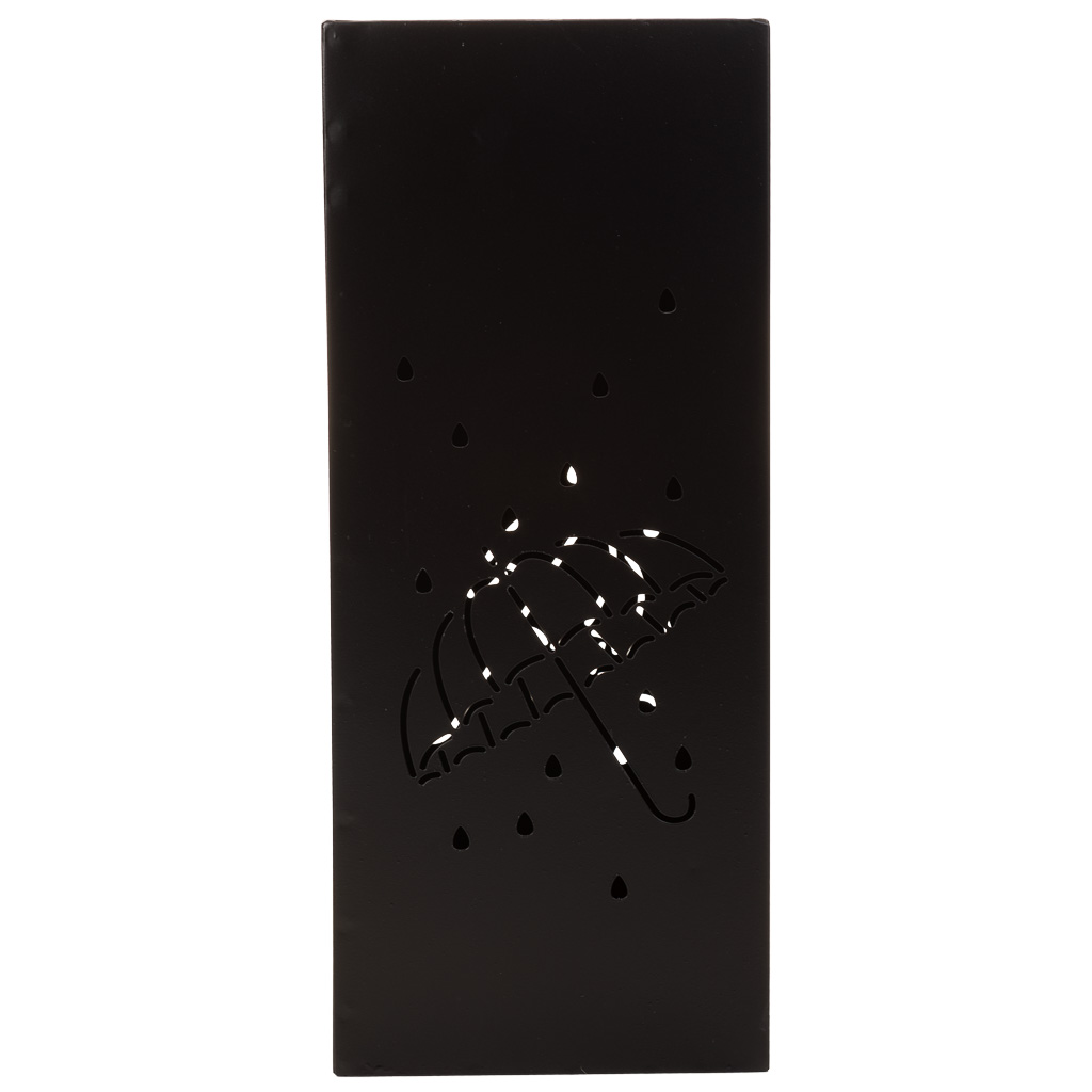 Creaciones Meng HOGAR - PARAGUEROS - Paraguero Cuadrado De Metal Negro