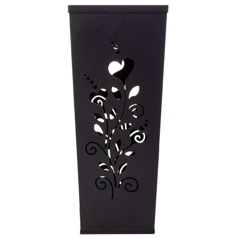 Creaciones Meng HOGAR - PARAGUEROS - Paraguero Cuadrado De Metal Negro