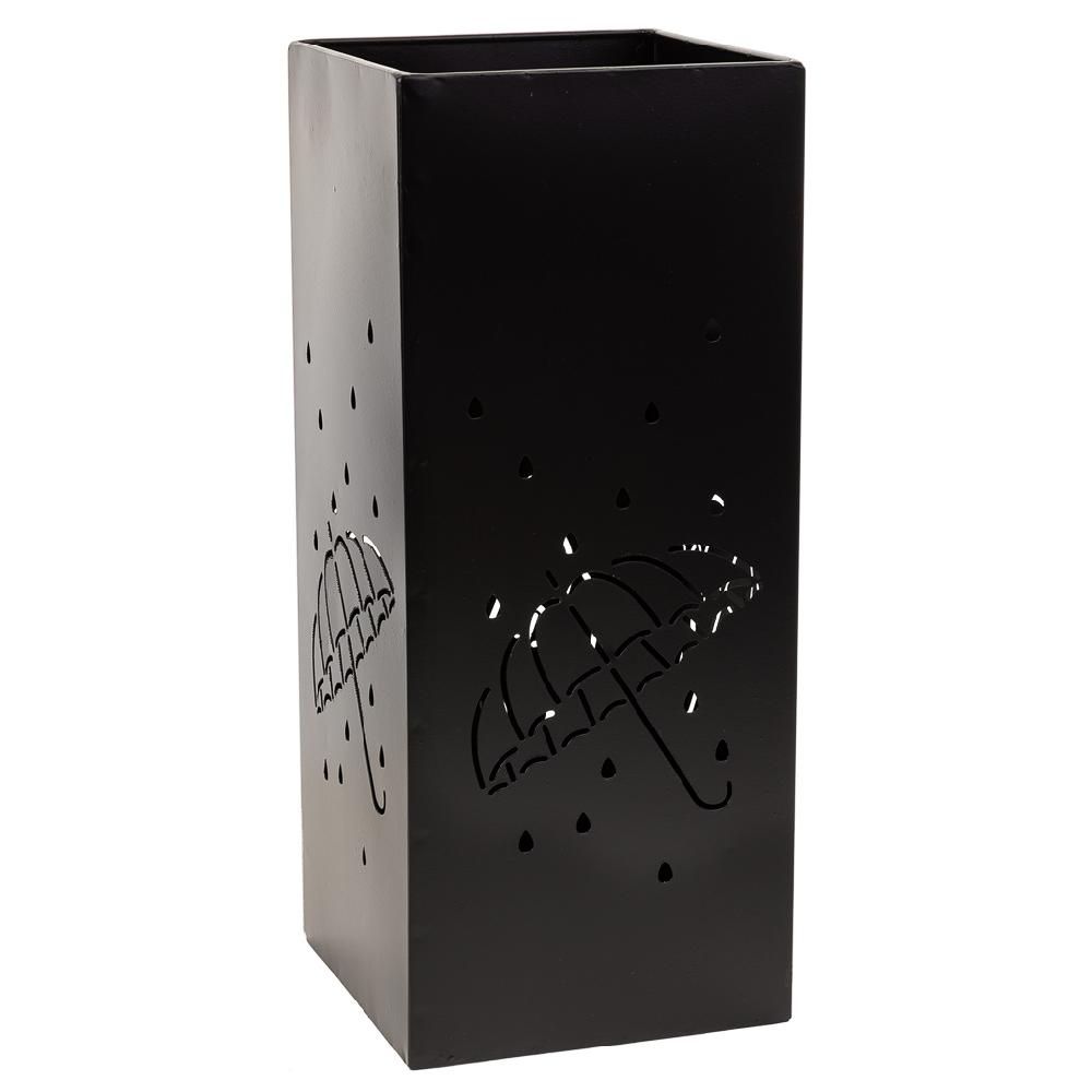 Creaciones meng HOGAR - PARAGUEROS - paraguero cuadrado de metal negro