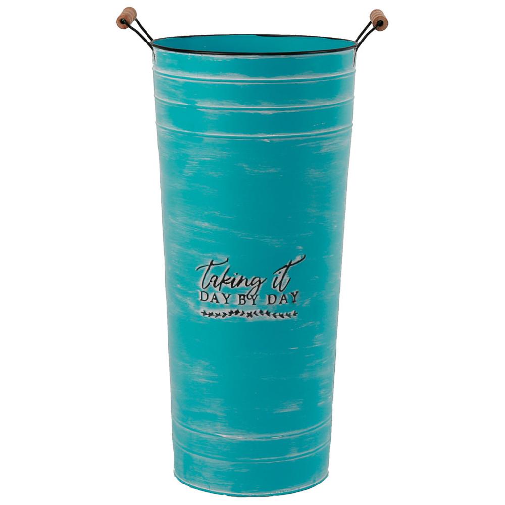 Creaciones meng HOGAR - PARAGUEROS - paragüero de metal redondo azul