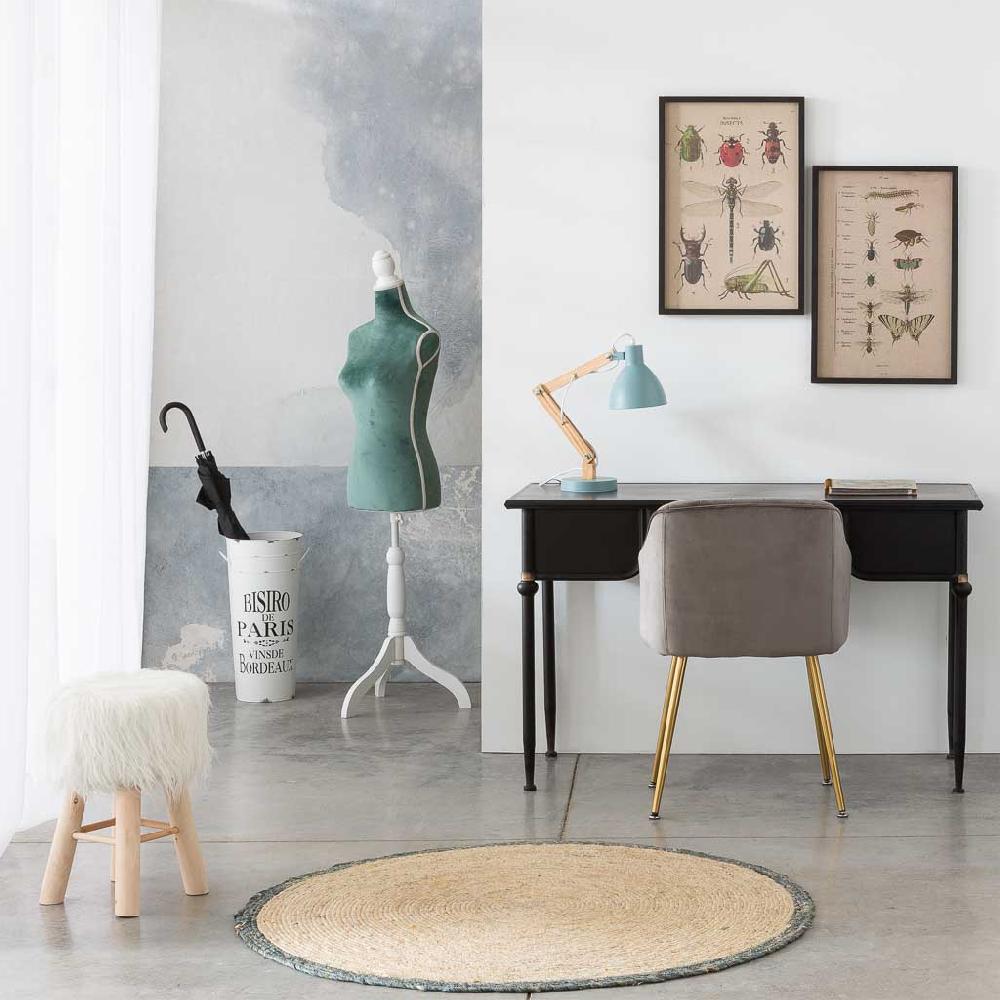 Creaciones Meng HOGAR - PARAGUEROS - Paragüero De Metal Redondo Blanco