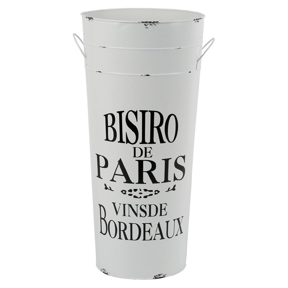 Creaciones meng HOGAR - PARAGUEROS - paragüero de metal redondo blanco