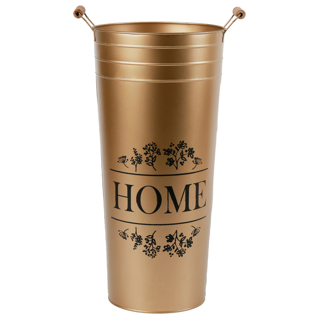 Creaciones meng HOGAR - PARAGUEROS - paragüero de metal redondo dorado