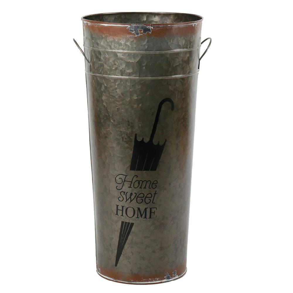 Creaciones meng HOGAR - PARAGUEROS - paragüero de metal redondo gris