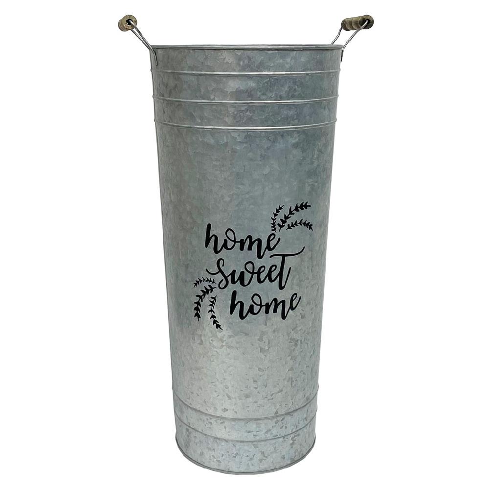 Creaciones meng HOGAR - PARAGUEROS - paragüero de metal redondo gris