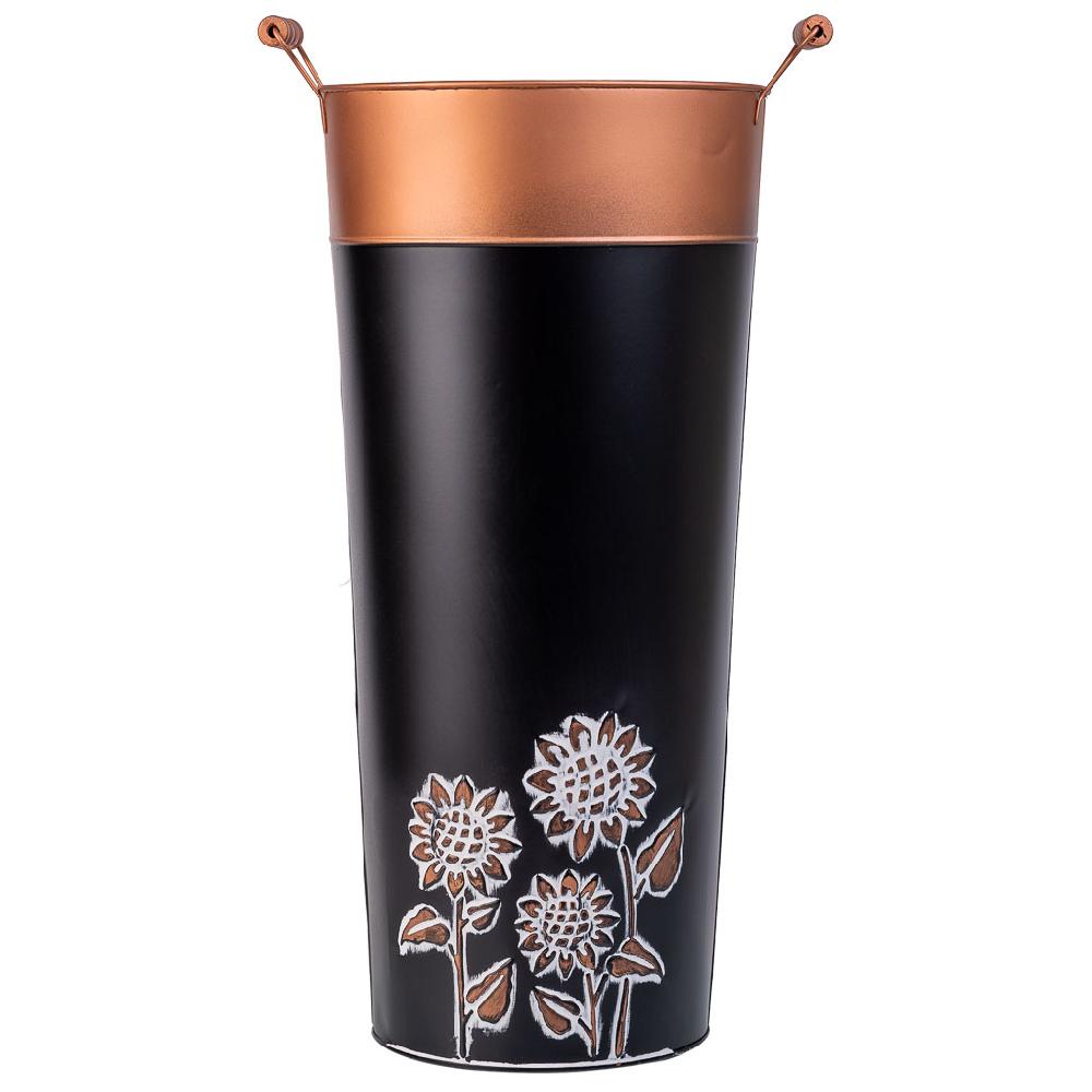 Creaciones Meng HOGAR - PARAGUEROS - Paragüero De Metal Redondo Negro